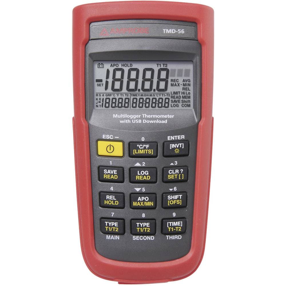 Beha Amprobe TMD-56 Temperatur-måleudstyr -50 til +1350 °C Sensortype E, J, K, N, R, S, T