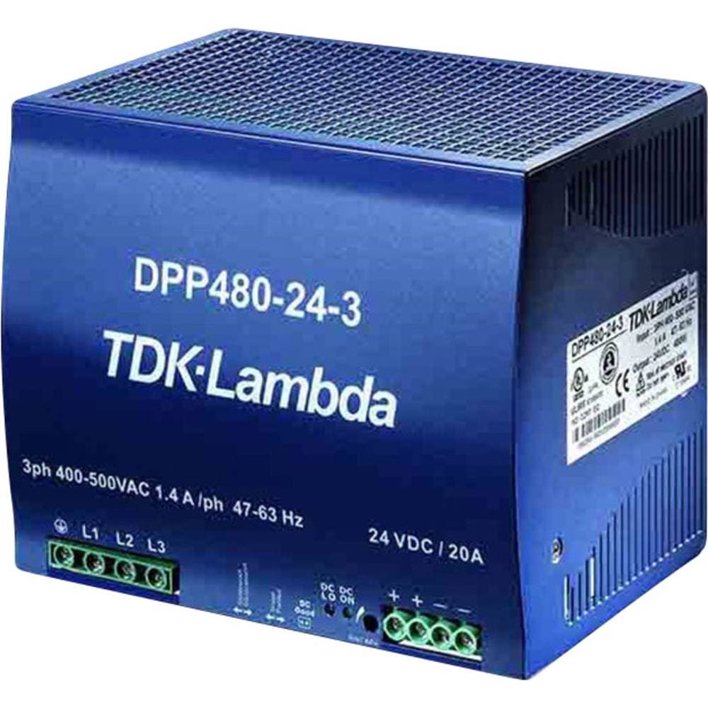 TDK-Lambda DPP-480-24-1 Strømforsyning til DIN-skinne (DIN-rail) 24 V/DC 20 A 480 W 1 x