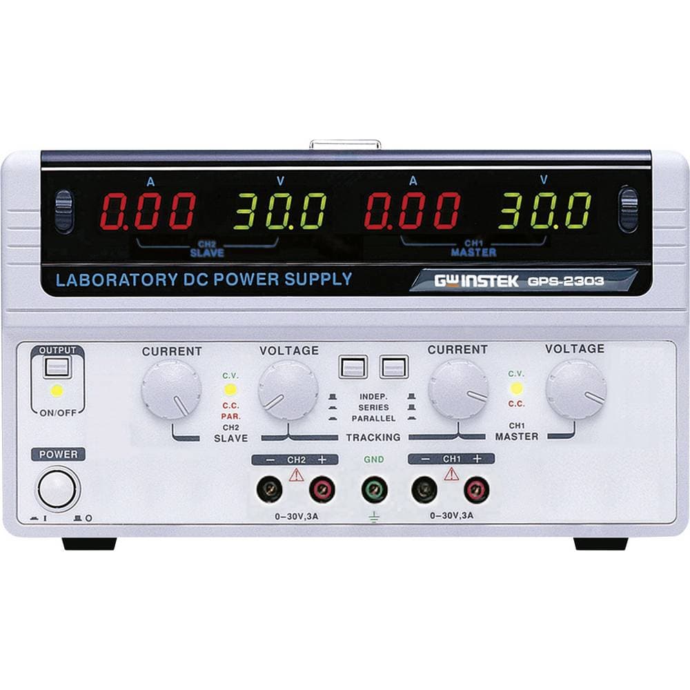 Laboratoriestrømforsyning, indstillelig GW Instek GPS-2303 0 - 30 V/DC 0 - 3 A 180 W Antal udgange 2 x