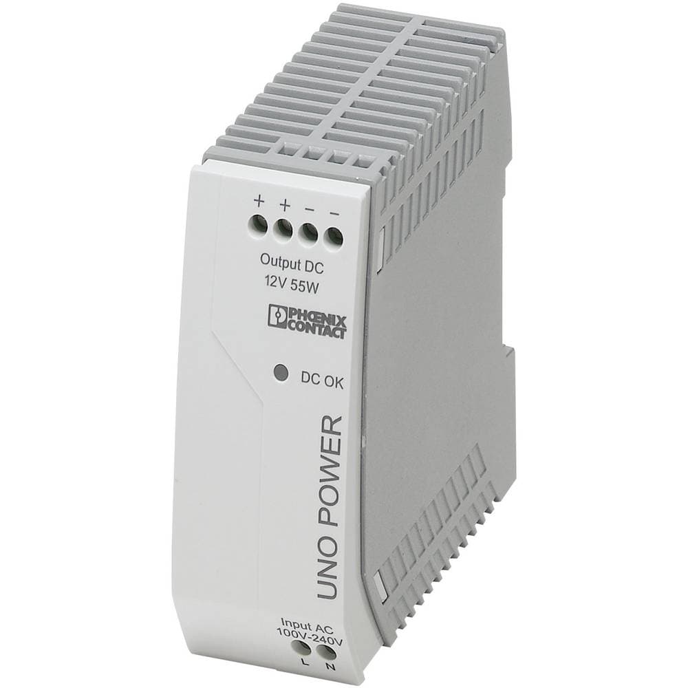 Phoenix Contact UNO-PS/1AC/12DC/55W Strømforsyning til DIN-skinne (DIN-rail) 12 V/DC 4.6 A 55 W 1 x