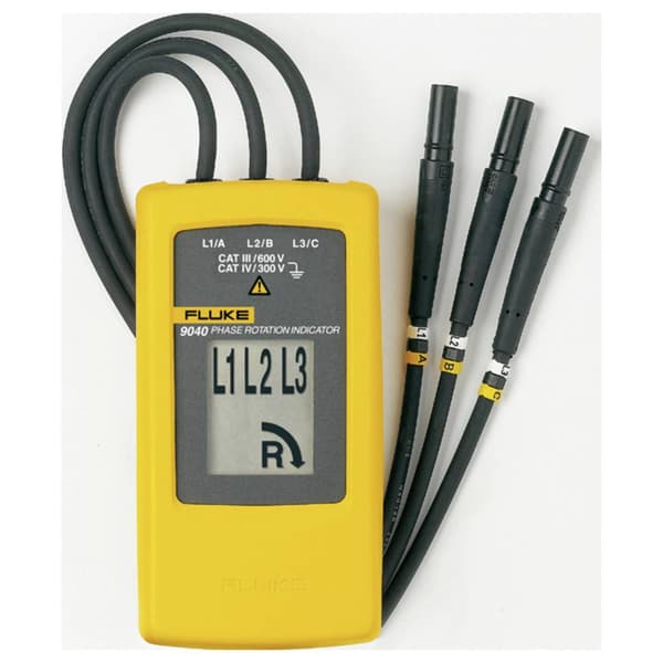 Fluke 9040EUR Mätare för roterande fält CAT III 600 V LCD