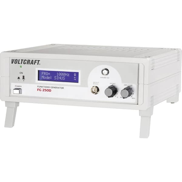 VOLTCRAFT FG 250D Funktionsgenerator nätdriven 250 kHz (max) 1 kanal