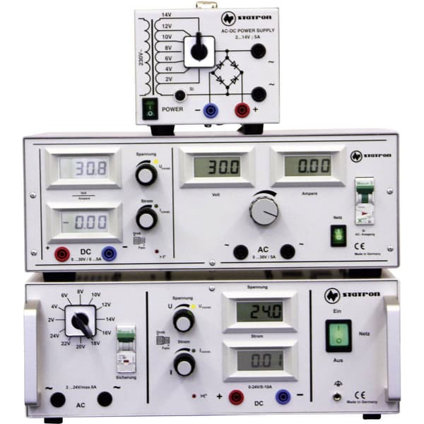 Statron 5359.3 Laboratorieaggregat, justerbar 2 - 14 V/AC 5 A 75 W Antal utgångar 2 x