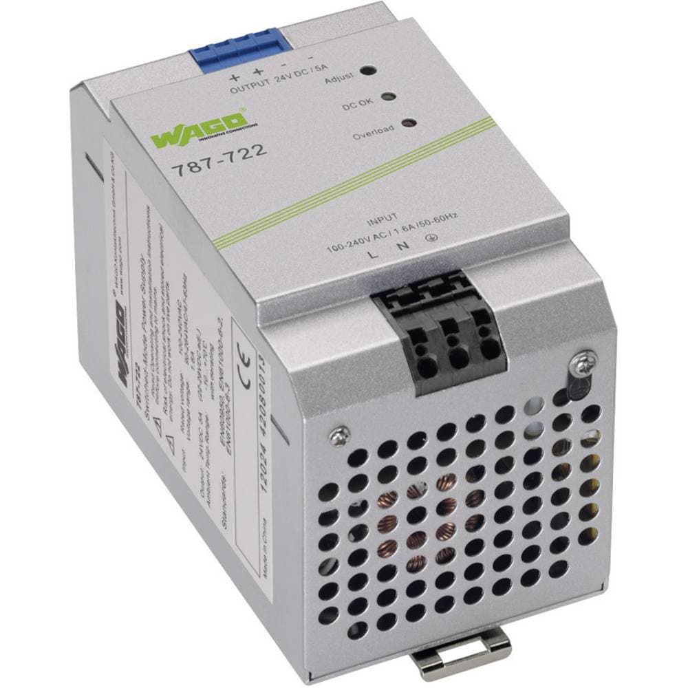 WAGO EPSITRON® ECO POWER 787-722 Strømforsyning til DIN-skinne (DIN-rail) 24 V/DC 5 A 120 W 1 x