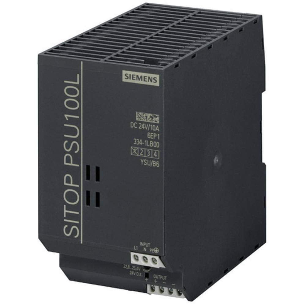 Siemens SITOP PSU100L 24 V/10 A Strømforsyning til DIN-skinne (DIN-rail) 24 V/DC 10 A 240 W 1 x