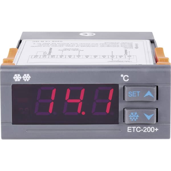 VOLTCRAFT ETC-200+ Termostat NTC -40 till +120 °C Relä 10 A (L x B x H) 88 x 75 x 34.5 mm