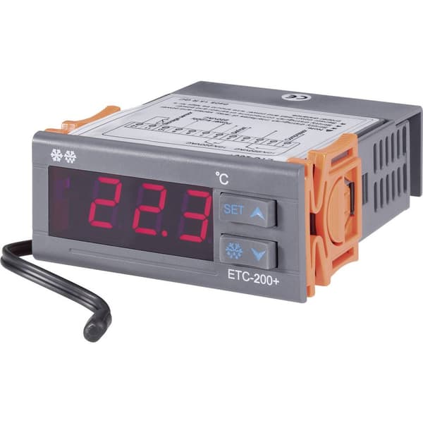 VOLTCRAFT ETC-200+ Termostat NTC -40 till +120 °C Relä 10 A (L x B x H) 88 x 75 x 34.5 mm