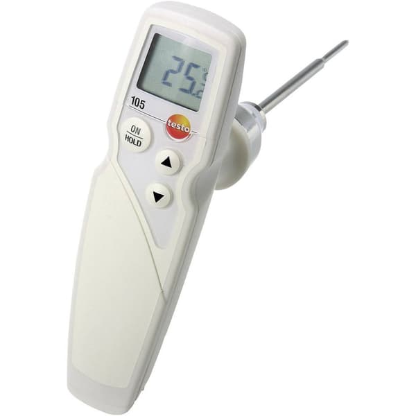 testo 105 Instickstermometer (HACCP) Temperaturmätningsområde (intervall) -50 till 275 °C Sensortyp K HACCP-konform