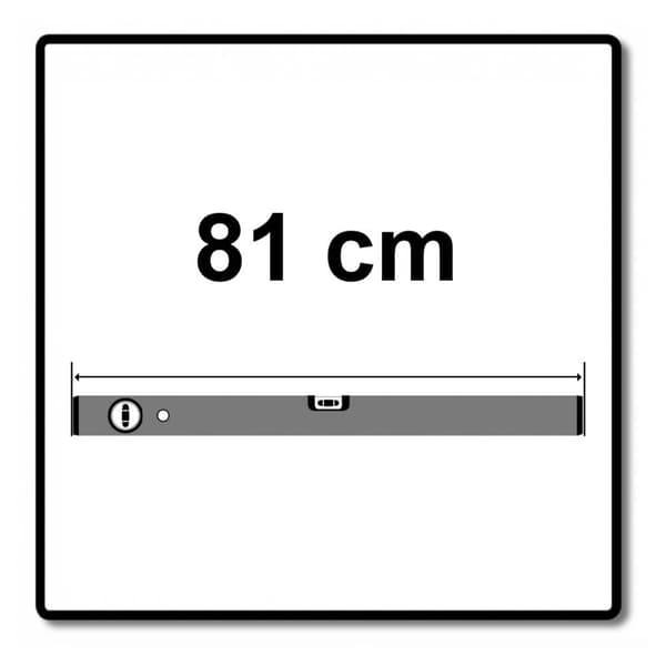 Stabila 196-2 15234 Vattenpass Lättmetall 81 cm 0.5 mm/m