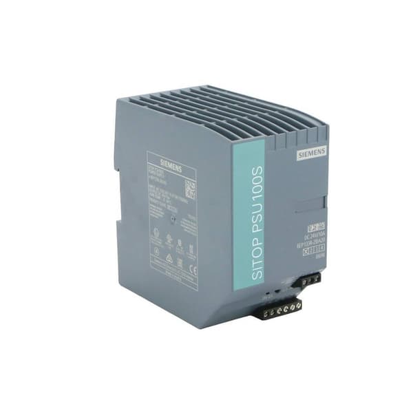 Siemens SITOP PSU100S 24 V/10 A DIN-skena nätaggregat 24 V/DC 10 A 240 W Antal utgångar:1 x Innehåll 1 st