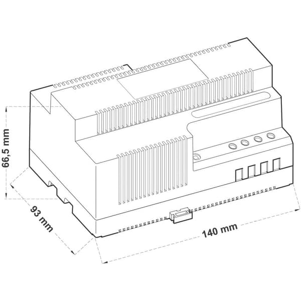 Comatec TBD207512F DIN-skena nätaggregat 12 V/AC 6.25 A 75 VA Innehåll 1 st