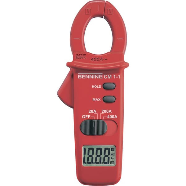 Benning 044061 Strömtång digital CAT III 600 V Display (Beräkningar): 2000