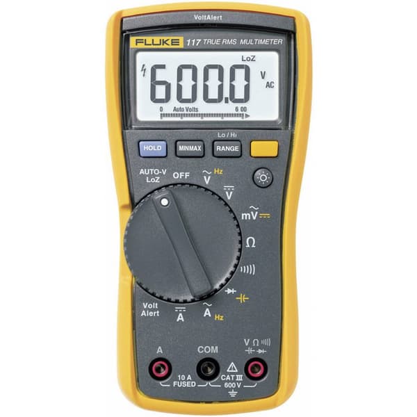 Fluke 2583647 Handmultimeter digital CAT III 600 V Display (Beräkningar): 6000