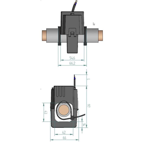 Gossen Metrawatt SC50-E 300/5A 0,5VA Kl.1 42 mm U542A Primärström 300 A Sekundärström 5 A 1 st