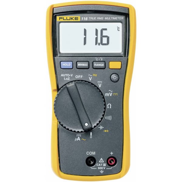 Fluke 4296029 Handmultimeter, Strömtång digital CAT III 600 V Display (Beräkningar): 6000