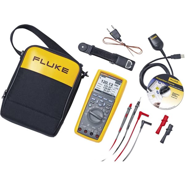 Fluke 3947812 Handmultimeter digital Grafisk display, Datalogger CAT III 1000 V, CAT IV 600 V Display (Beräkningar): 50
