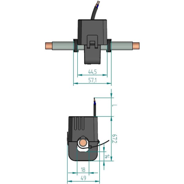 Gossen Metrawatt SC40-B 250/5A 0,5VA Kl.1 18 mm U518C Primärström 250 A Sekundärström 5 A 1 st