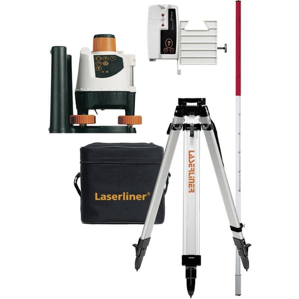 Laserliner BeamControl-Master 120 Rotationslaser inkl. stativ Räckvidd (max.): 120 m Svart, Orange, Vit