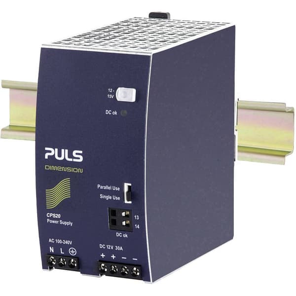 PULS DIMENSION DIN-skena nätaggregat 12 V/DC 30 A 450 W Antal utgångar:1 x Innehåll 1 st