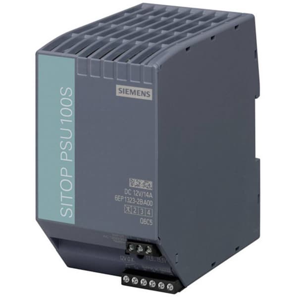 Siemens SITOP PSU100S 12 V/14 A DIN-skena nätaggregat 12 V/DC 14 A 120 W Antal utgångar:1 x Innehåll 1 st