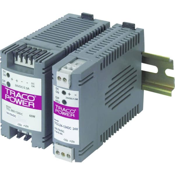 TracoPower TCL 060-112 DC DIN-skena nätaggregat 12 V/DC 5 A 60 W Antal utgångar:1 x Innehåll 1 st
