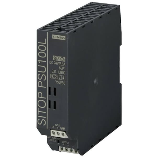 Siemens 6EP13321LB00 DIN-skena nätaggregat 24 V/DC 2.5 A 60 W Antal utgångar:1 x Innehåll 1 st Multifärg