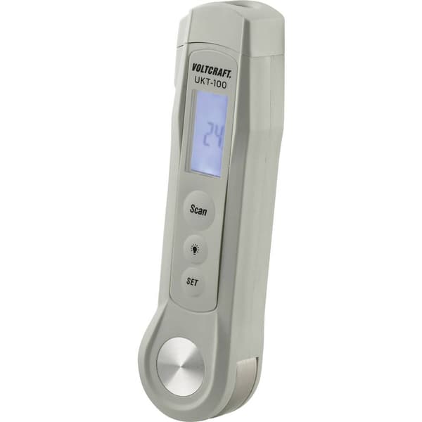 VOLTCRAFT UKT-100 Instickstermometer Temperaturmätningsområde (intervall) -40 till 280 °C LED-ficklampa, Beröringsfri I
