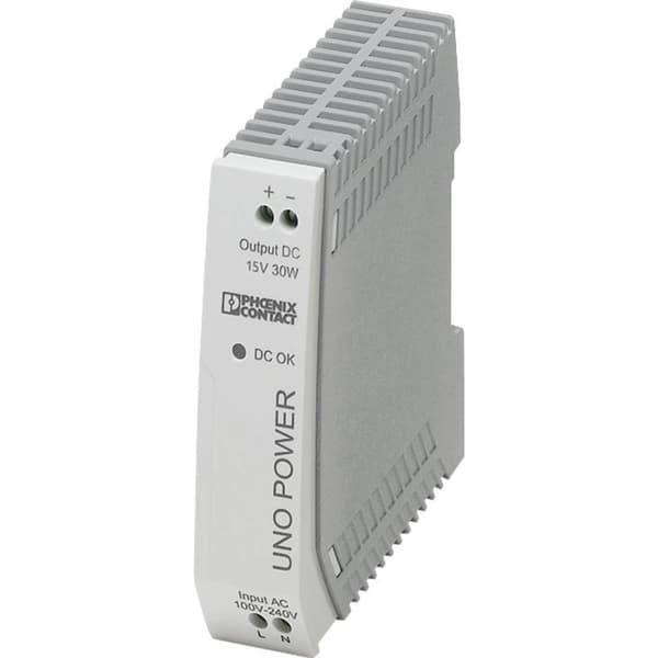 Phoenix Contact UNO-PS/1AC/15DC/30W DIN-skena nätaggregat 15 V/DC 2 A 30 W Antal utgångar:1 x Innehåll 1 st