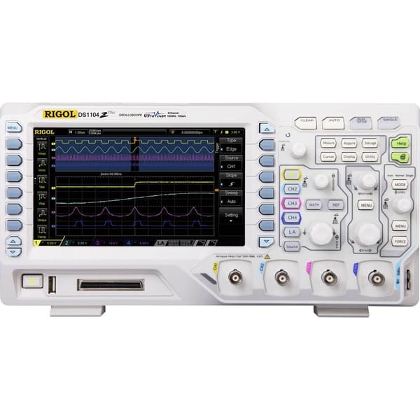 Digitalt oscilloskop Rigol DS1104Z Plus 100 MHz 4 kanaler 1 GSa/s 6 Mpts 8 Bit Digital lagring (DSO)