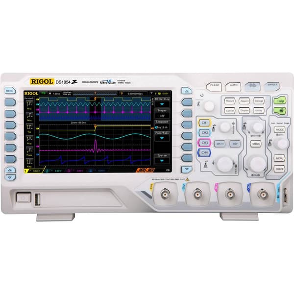 Rigol DS1054Z Digitalt oscilloskop 50 MHz 4 kanaler 1 GSa/s 24 Mpts 8 Bit Digital lagring (DSO) 1 st