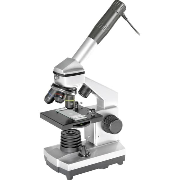 Bresser Optik 8855000 Barnmikroskop Monokulär 40 x infallande ljus, transmitterat ljus