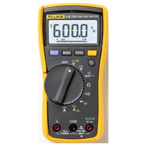 Fluke FLK115/TLK-225-1 Handmultimeter digital CAT III 600 V Display (Beräkningar): 6000