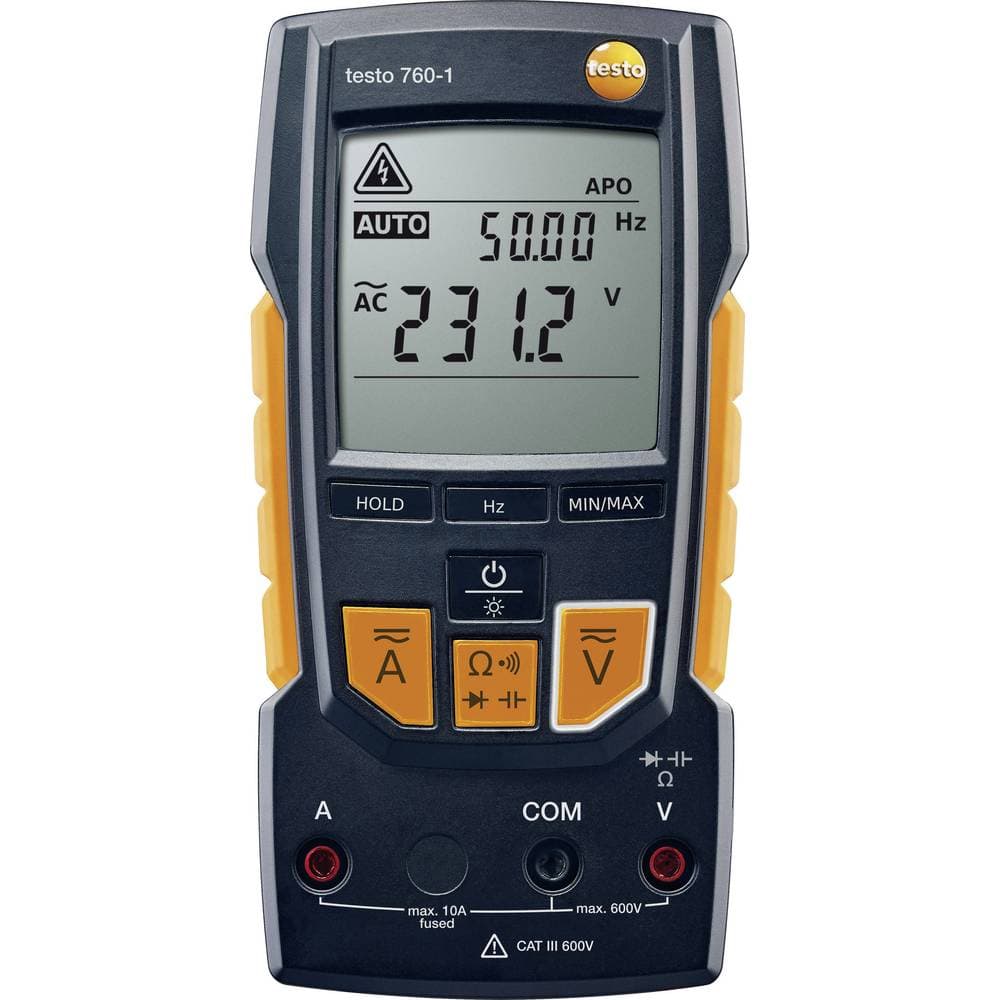 testo 760-1 Hånd-multimeter digital CAT III 600 V, CAT IV 300 V Visning (counts): 4000