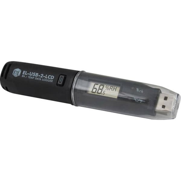 Lascar Electronics EL-USB-2-LCD EL-USB-2-LCD Mutli-datalogger Uppmätt värde Temperatur, Fuktighet -35 till 80 °C 0 till