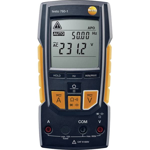 testo 0590 7601 Handmultimeter digital CAT III 600 V, CAT IV 300 V Display (Beräkningar): 4000