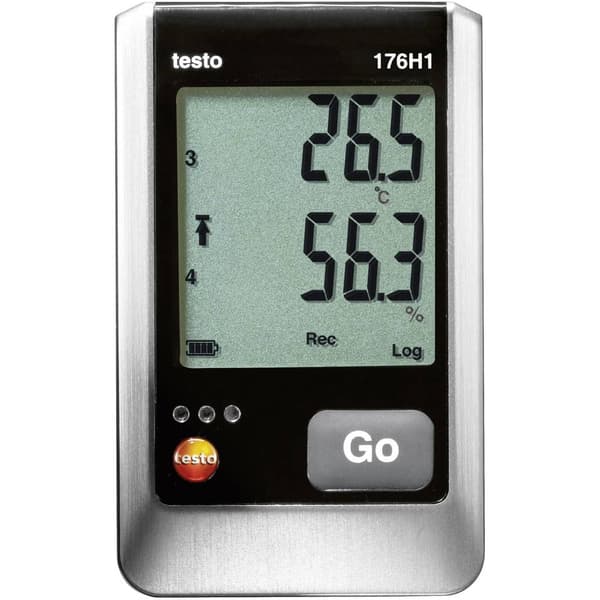 testo 0572 1765 176 H1 Mutli-datalogger Uppmätt värde Temperatur, Fuktighet -40 till 70 °C 0 till 100 % rF