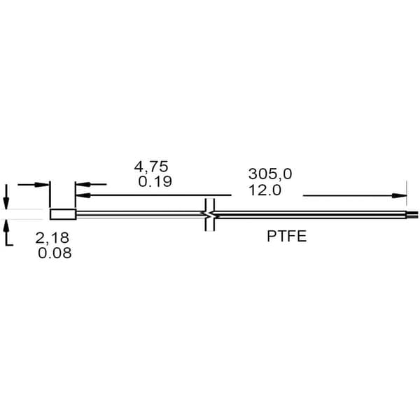Honeywell HEL-705-T-0-12-00 HEL-705-T-0-12-00 Temperatursensor -200 till +260 °C 100 Ω
