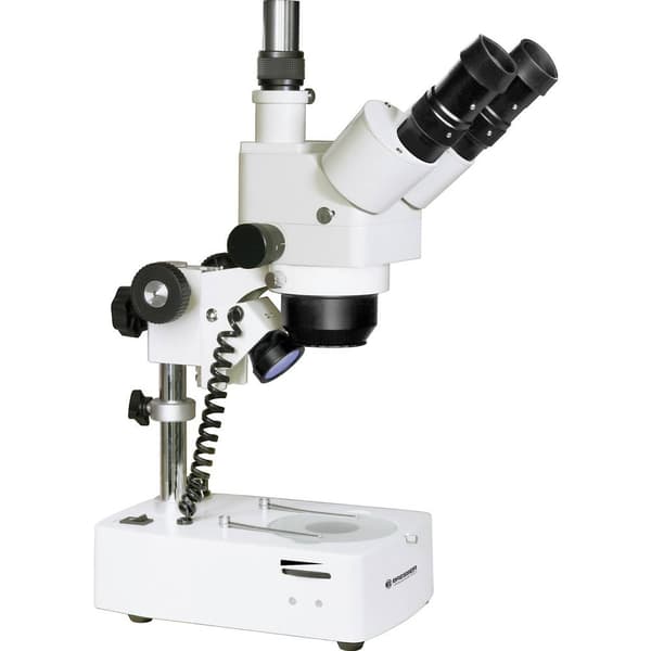 Bresser Optik 5804000 Advance ICD Stereomikroskop Trinokulär 160 x infallande ljus, transmitterat ljus Svart, Vit