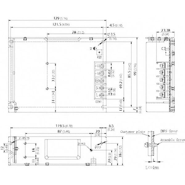 TracoPower TXM 075-112 Switchad nätenhet 13.2 V/DC 6 A 75 W