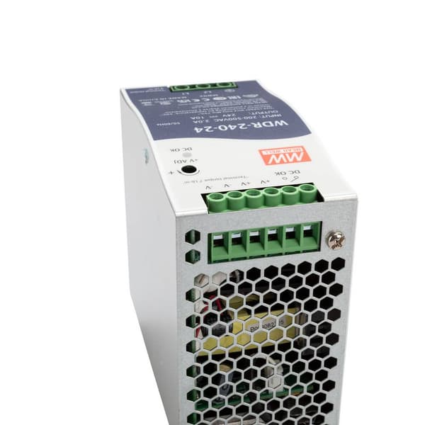 Mean Well WDR-240-24 DIN-skena nätaggregat 24 V/DC 10 A 240 W Antal utgångar:1 x Innehåll 1 st