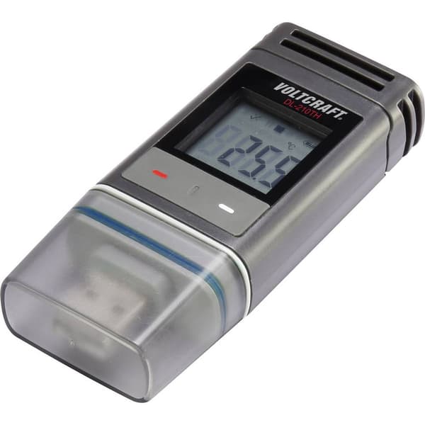 VOLTCRAFT DL-210TH Temperatur-datalogger, Fukt-datalogger Uppmätt värde Temperatur, Fuktighet -30 till +60 °C 0 till 10