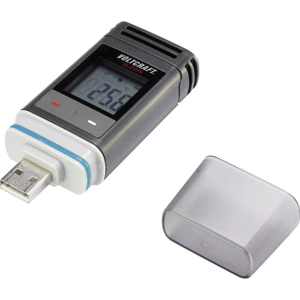 VOLTCRAFT DL-210TH Temperatur-datalogger, Fukt-datalogger Uppmätt värde Temperatur, Fuktighet -30 till +60 °C 0 till 10
