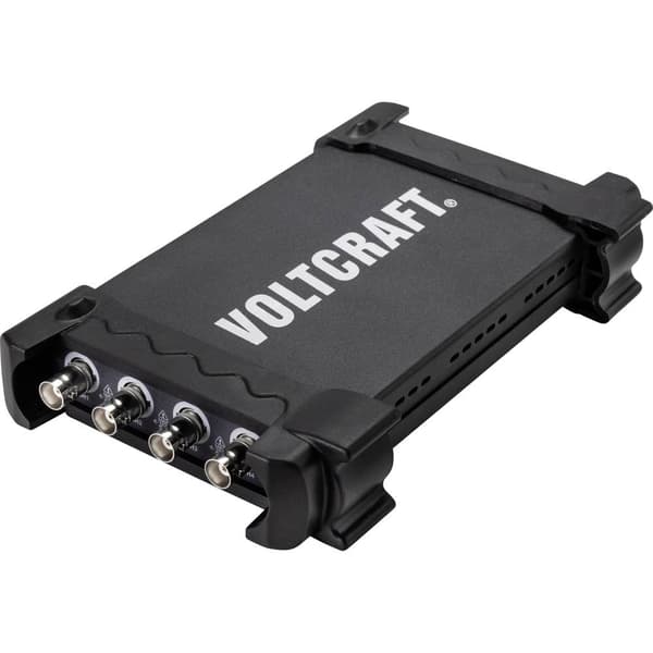 VOLTCRAFT DSO-3104 PC-oscilloskop 100 MHz 4 kanaler 250 MSa/s 16 kpts 8 Bit Digital lagring (DSO), Spectrum analysator