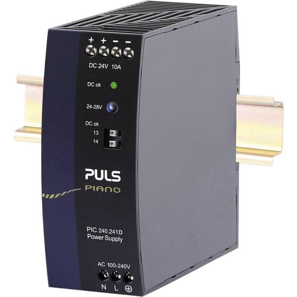 PULS Piano DIN-skena nätaggregat 24 V 10 A 240 W Antal utgångar:1 x Innehåll 1 st