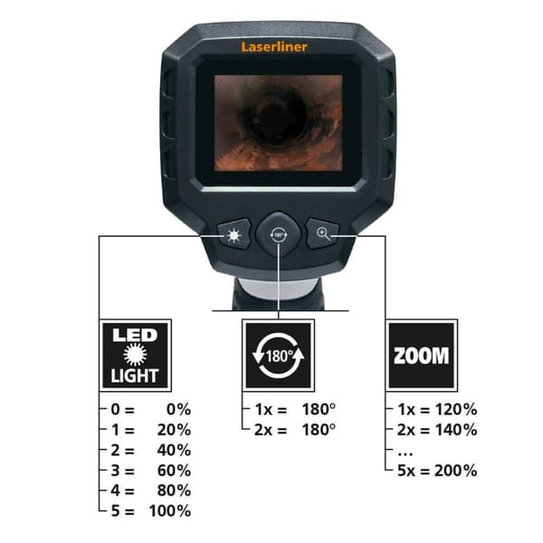 Laserliner 082.252A Inspektionskamera Sond-Ø: 9 mm Sondlängd: 1.5 m