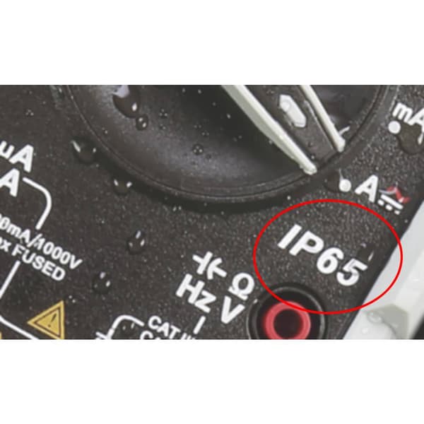 VOLTCRAFT VC-460 E Handmultimeter digital Vattenskydd (IP65) CAT III 1000 V, CAT IV 600 V Display (Beräkningar): 6000