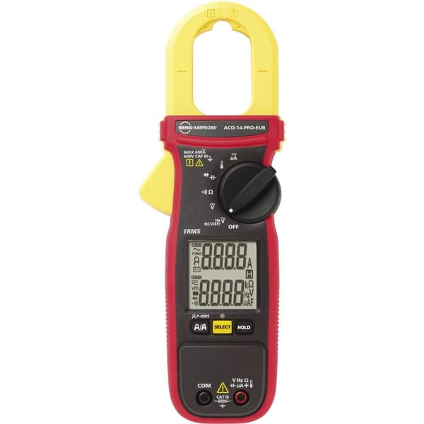 Beha Amprobe 4718989 Strömtång, Handmultimeter digital CAT III 600 V Display (Beräkningar): 6000