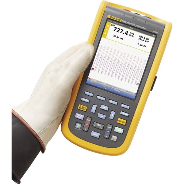 Fluke 125B/EU/S Handhållet oscilloskop 40 MHz 2 kanaler 4 GSa/s Multimeter-funktion 1 st