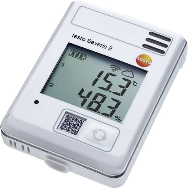testo 0572 2034 Saveris 2-H1 Mutli-datalogger Uppmätt värde Temperatur, Fuktighet -30 till 50 °C 0 till 100 % rF