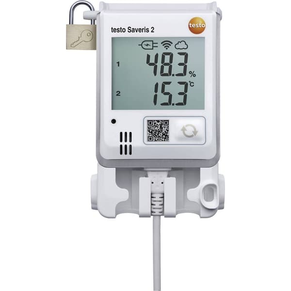 testo 0572 2034 Saveris 2-H1 Mutli-datalogger Uppmätt värde Temperatur, Fuktighet -30 till 50 °C 0 till 100 % rF